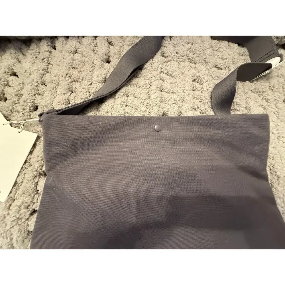 NEW COS Gray Canvas Crossbody Bag